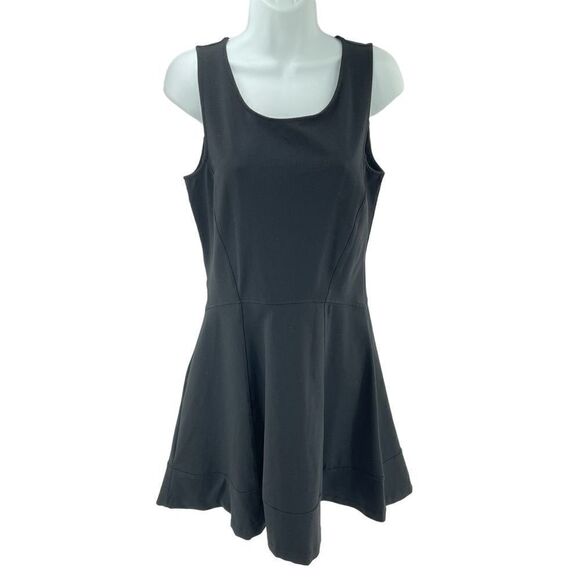 Cynthia Rowley fit and flare skater dress mini black medium EUC - Picture 1 of 10